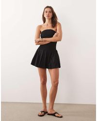 Cotton On - Shirred Bandeau Mini Dress - Lyst