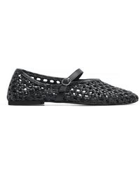NA-KD - Woven Leather Ballerinas - Lyst