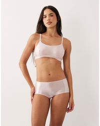 adidas - Originals – trägerloses bustier aus glänzendem satin - Lyst