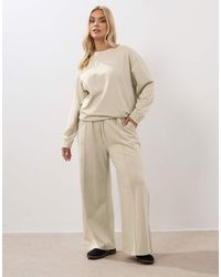 Yours Clothing - Sweatshirt & Wide Leg Jogger Set - Lyst