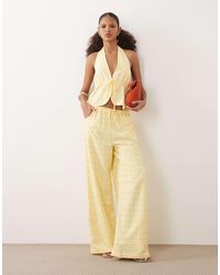 Never Fully Dressed - Ellie Drawstring Studded Wide Leg Pants - Lyst