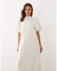 midi button down dresses for women Coastal Town Cutie Button Down Midi Dress S / cream