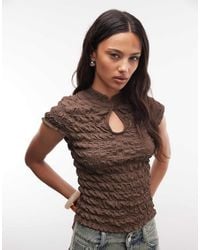 Reclaimed Vintage - Mandarin Collar Top - Lyst