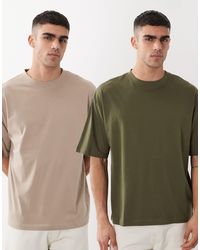 ASOS - – 2er-pack basic-t-shirts - Lyst