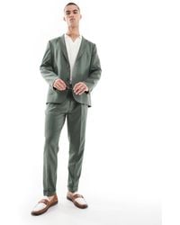 ASOS - Tapered Summer Suit Trousers - Lyst