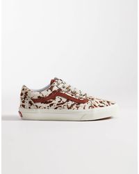Vans - Old skool - baskets à motif façon poulain - marron - Lyst
