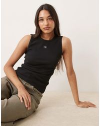 Calvin Klein - – geripptes tanktop - Lyst