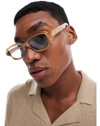 Jack & Jones - Rectangle Sunglasses - Lyst