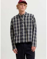 Jack & Jones - Austin Camisa De Manga Larga De Corte Ancho Con Cuello Abierto En - Lyst