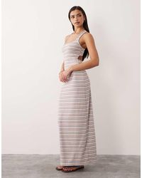 South Beach - Stripe Jersey Maxi Dress - Lyst