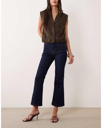 GOOD AMERICAN - Good Legs Crop Mini Boot Cut Jeans - Lyst