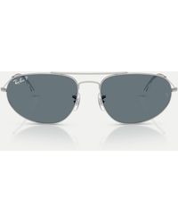 Ray-Ban - – irregular – polarisierte sonnenbrille - Lyst