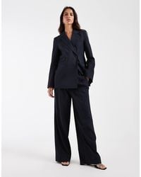 Aware - Pleat Front Tailored Wide Leg Pants - Lyst