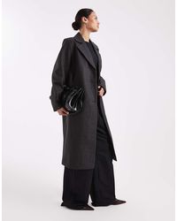 ONLY - Oversized Formal Longline Coat - Lyst