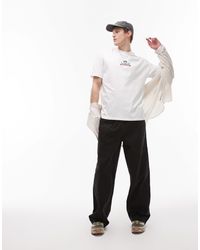 TOPMAN - – baggy fit chinohose aus twill - Lyst