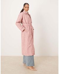 Ghospell - Matte Pu Belted Trench Coat - Lyst