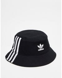 adidas Originals - Three Stripe Bucket Hat - Lyst
