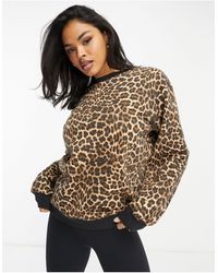 Threadbare - Ski - maglione con stampa leopardata - Lyst