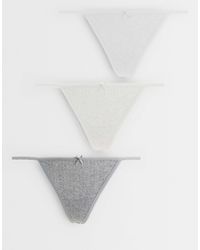 Cotton On - 3 Pack Pointelle Thong - Lyst