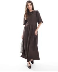 Wednesday's Girl - – gestreiftes midaxi-kleid - Lyst