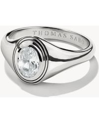 Thomas Sabo - Anello Argentato E Bianco - Lyst
