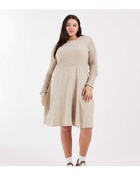 ONLY - Cable Knitted Dress - Lyst