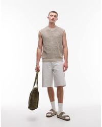 TOPMAN - Denim Bermuda Short - Lyst