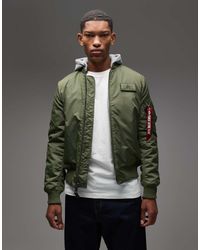 Alpha Industries - Ma-1 Heritage Bomber Jacket With Hood - Lyst