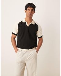 ASOS - – premium – relaxed fit strick-polohemd - Lyst