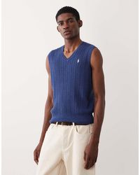 Polo Ralph Lauren - Icon Logo Cotton Sweater Vest - Lyst