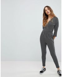 pull and bear black jumpsuit