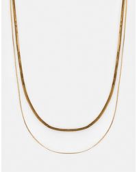 Pull&Bear - 2-Pack Of Basic Chains - Lyst