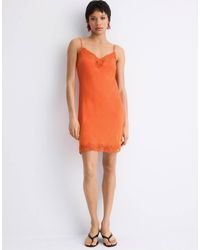 Stradivarius - Short Rustic Lace Dress - Lyst