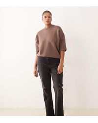 ASOS - Asos Design Curve Mid-rise Flare Jeans - Lyst