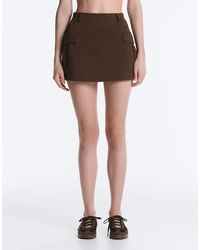 Oysho - Short Piqué Skirt With Cotton Pockets - Lyst