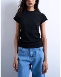 TOPSHOP - Camiseta Negra Everyday De - Lyst