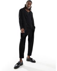 AllSaints - Helm Structured Jersey Suit Trouser - Lyst