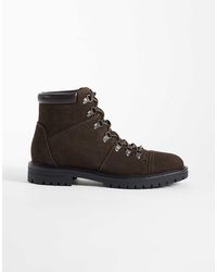 ASOS - Lace Up Hiker Boots With Cleated Sole - Lyst