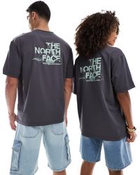 The North Face - – mountain sketch – oversize-t-shirt - Lyst