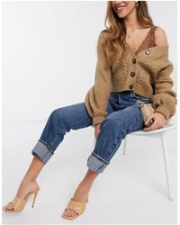 River Island Jeans dritti a vita molto alta blu autentico medio