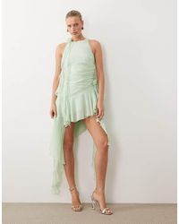 Bardot - Ivana Chiffon Asymmetric Ruffle Dress - Lyst