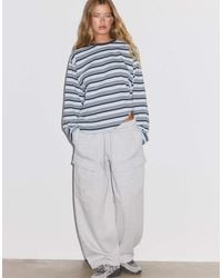 Stradivarius - Striped Long Sleeve T-shirt - Lyst