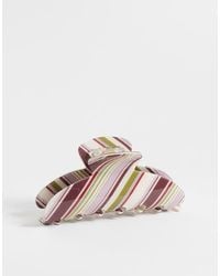 ASOS - Claw Hair Clip With And Stripes - Lyst