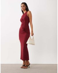 ASOS - Button Down Structu Maxi Dress - Lyst