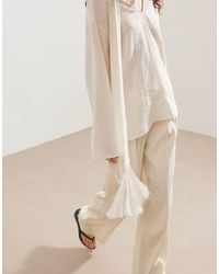 NA-KD - Wide High Waist Suit Trouser - Lyst
