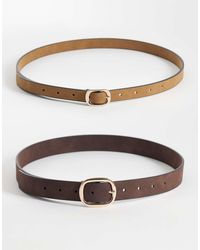 ASOS - 2 Pack Waist And Hip Belts - Lyst