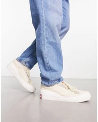 Levi's - Sneakers basse stringate color crema misto con etichetta del logo sul retro - Lyst