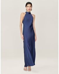 OMNES - Dresses Seychelles Halter Neck Satin Maxi Dress - Lyst