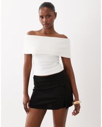ASOS - Co-ord Crepe A-line Mini Skort With Rouleau Loops - Lyst
