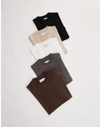 TOPMAN - – 5er-pack oversize-t-shirts - Lyst